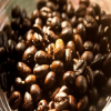 Granos de café deslizante