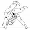 Coloring Combat sports -1 – Judo