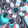 Patrón de la flor del fractal deslizante