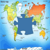 Mapa del mundo de rompecabezas