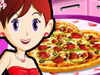 Valentine pizza: Sara de la clase de cocina